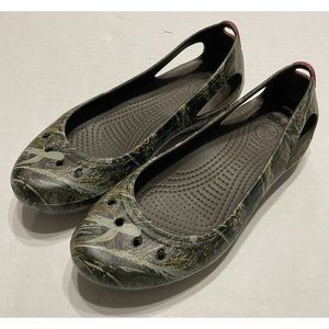 Crocs 16345 Women's Shoes Kadee Realtree Camo Ballet Flats Size 7 US